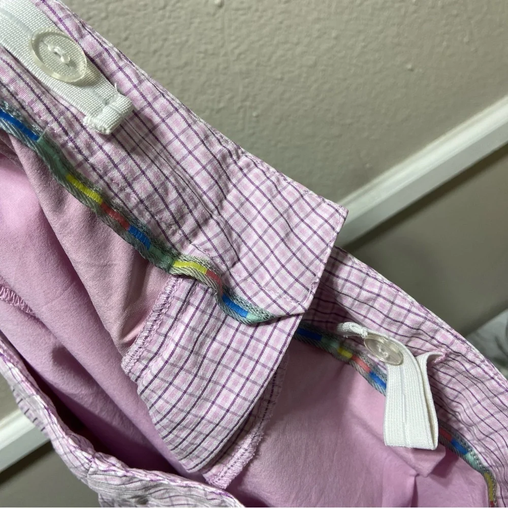 Greg Norman Athletic Purple Check Mini Skort Size 4 - Picture 7 of 9
